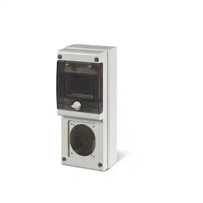 COFFRET ÉTANCHE 4 MODULES POUR PRISE 1 TROU IP66 SCAME SCAME - 1