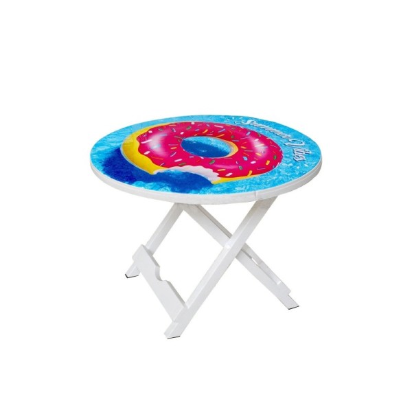 TABLE PLIANTE THAPSUS RONDE SOTUFAB PLAST