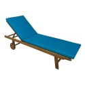 MATELAS DE TRANSAT IMPERMÉABLE 180X55X4CM BLEU TURQUOISE POUFFY  - 2 MATELAS DE TRANSAT IMPERMÉABLE 180X55X4CM BLEU TURQUOISE POUFFY  - 2