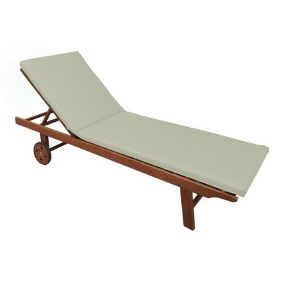 MATELAS DE TRANSAT IMPERMÉABLE 180X55X4CM BEIGE POUFFY - 2 MATELAS DE TRANSAT IMPERMÉABLE 180X55X4CM BEIGE POUFFY - 2