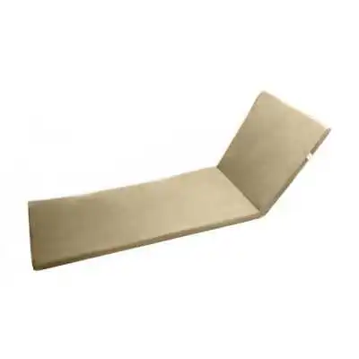 MATELAS DE TRANSAT IMPERMÉABLE 180X55X4CM BEIGE POUFFY - 1