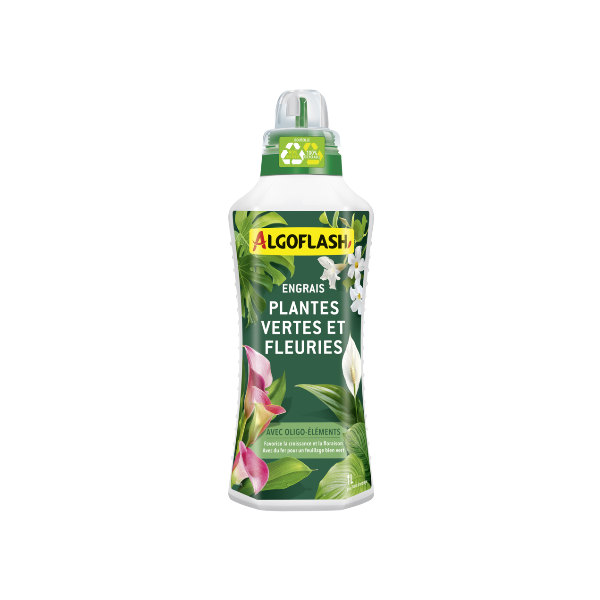 ENGRAIS LIQUIDE PLANTES VERTES ET PLANTES FLEURIES 1L ALGOFLASH