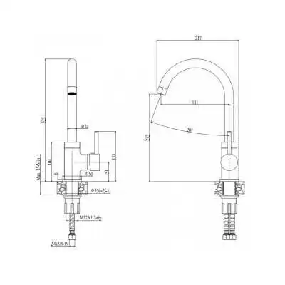 MITIGEUR ÉVIER STELLA BEIGE AXIS AXIS - 2