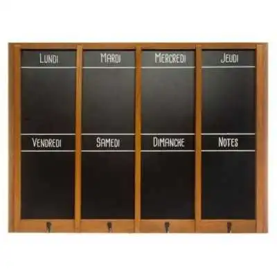 SEMAINIER ARDOISE L76xH56CM ATMOSPHERA ATMOSPHERA - 1