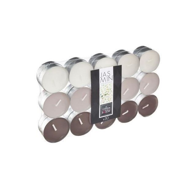 LOT DE 30 BOUGIES PARFUMÉES JASMIN ATMOSPHERA