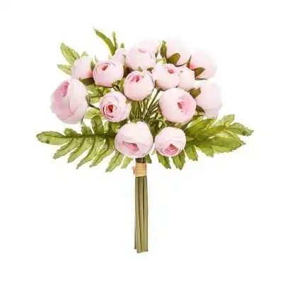 BOUQUET ARTIFICIEL DE CAMELIA ROSE H30CM ATMOSPHERA ATMOSPHERA - 1