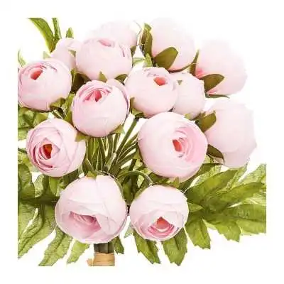 BOUQUET ARTIFICIEL DE CAMELIA ROSE H30CM ATMOSPHERA ATMOSPHERA - 2