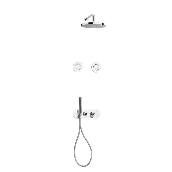 MITIGEUR DE DOUCHE ENCASTRÉ AVEC HYDROMASSAGE 2 BUSES CYLINDRIQUES SFAX SOPAL