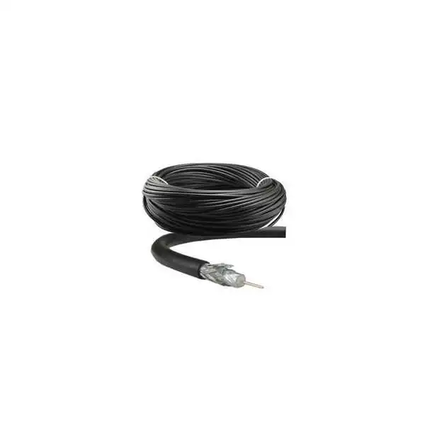 CÂBLE SATELLITE COAXIAL NOIR 1M