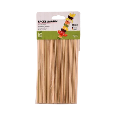 PACK DE 100 BROCHETTES BOIS L.20CM FACKELMANN FACKELMANN - 1