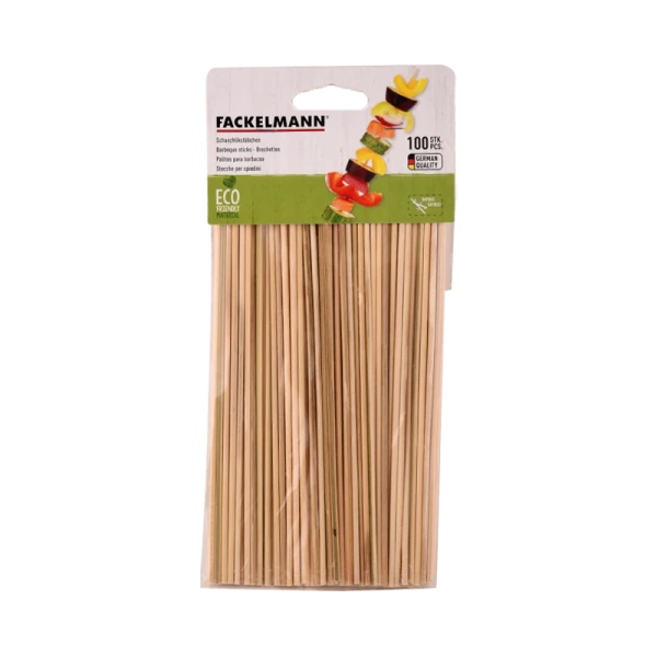 PACK DE 100 BROCHETTES BOIS L.20CM FACKELMANN