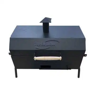 BARBECUE À CHARBON AVEC TIROIR EN NOIR  - 5