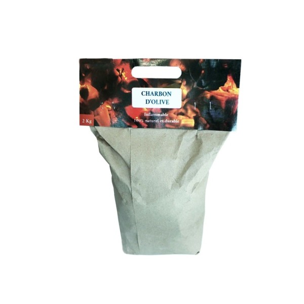 SAC DE 2KG DE CHARBON D’OLIVES