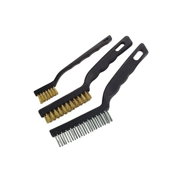 ENSEMBLE DE 3 BROSSES MÉTALLIQUES HOTECHE