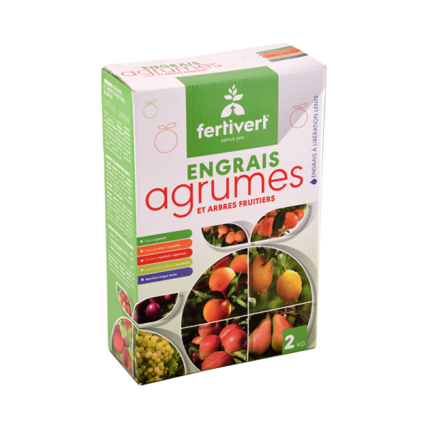 ENGRAIS AGRUMES ET ARBRES FRUITIERS 2KG FERTIVERT