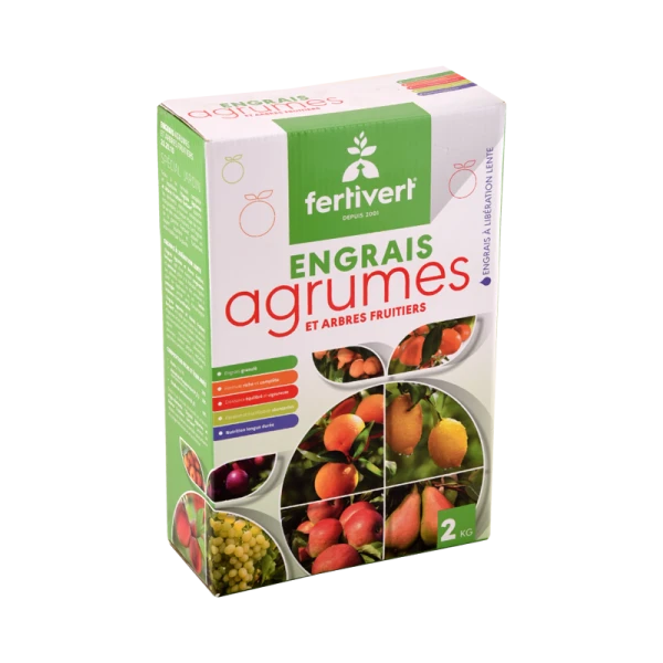 ENGRAIS AGRUMES ET ARBRES FRUITIERS 2KG FERTIVERT