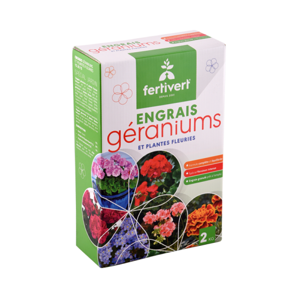 ENGRAIS GÉRANIUMS 2KG FERTIVERT