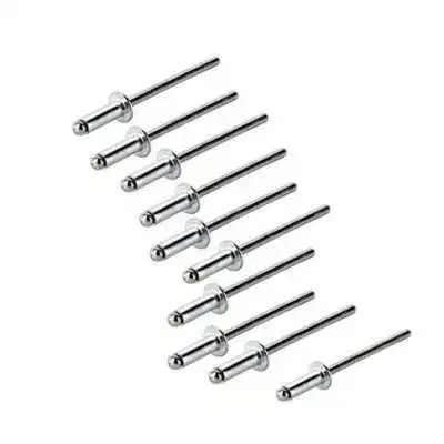 LOT DE 10 RIVET POP ALUMINIUM 4.8X12MM BRICOLA BRICOLA - 1