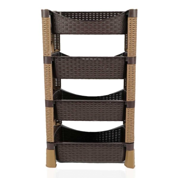 PORTE LÉGUMES ROTIN 4 ÉTAGÈRES SOTUFAB PLAST