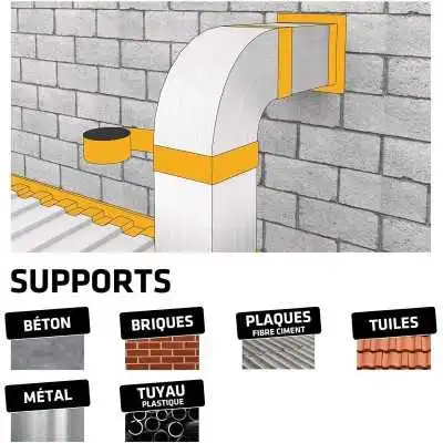 BANDE D'ÉTANCHÉITÉ 100MM*10M MULTISEAL GRIS SIKA  - 2