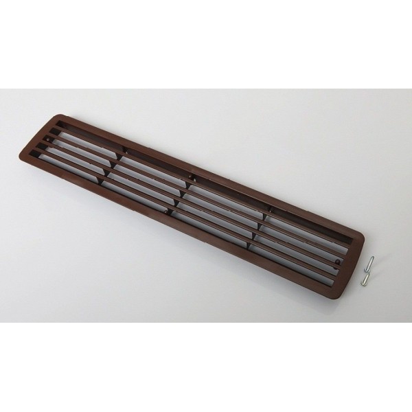 GRILLE D'AÉRATION EN PLASTIQUE 76*430MM MARRON ALBATUR