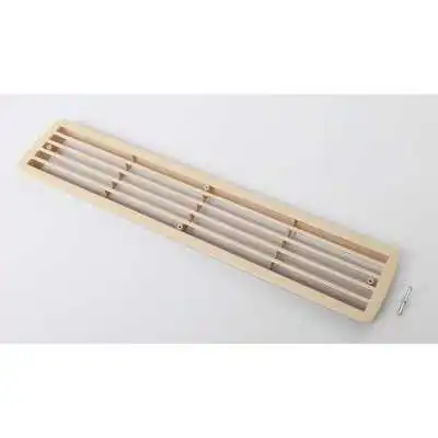 GRILLE D'AÉRATION EN PLASTIQUE 76*430MM BEIGE ALBATUR ALBATUR - 1