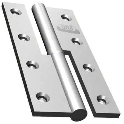LOT DE 2 PAUMELLES GAUCHE 140*76*3MM INOX AMI AMI - 1