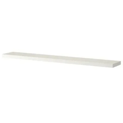 ÉTAGÈRE MURALE AVEC SUPPORT APPARENT 75*24*1.6CM BLANC - 3