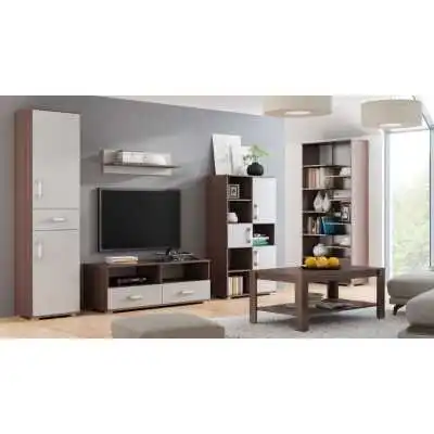 ÉTAGÈRE MURALE À FIXATION INVISIBLE 75*24*4CM WENGE  - 5