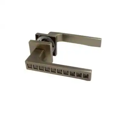 POIGNEE DE PORTE AVEC ROSACE TROU DE CLE BRONZE DELIA DELIA - 2