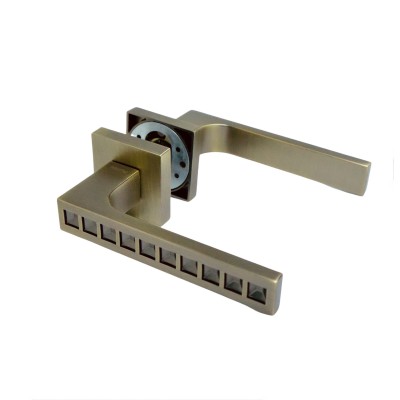 POIGNEE DE PORTE ROSACE 905579 TROU DE CLE BRONZE DELIA DELIA - 4