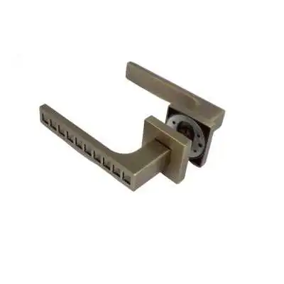 POIGNEE DE PORTE AVEC ROSACE TROU DE CLE BRONZE DELIA DELIA - 5