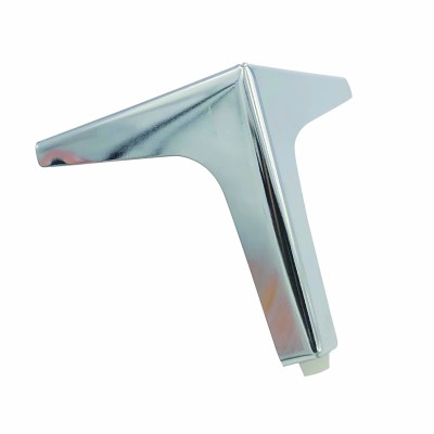 SABOT DE MEUBLE CHROMÉ INCLINÉ H13 CM - 2 SABOT DE MEUBLE CHROMÉ INCLINÉ H13 CM - 2