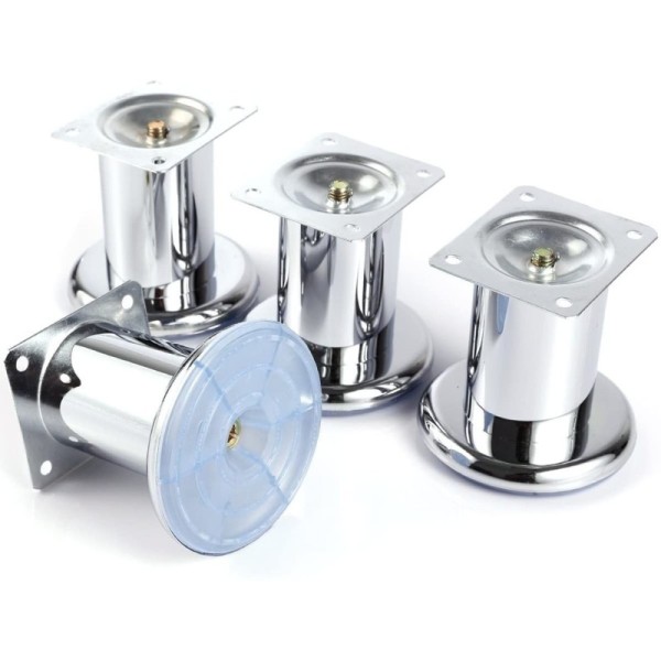 PIED DE MEUBLE CHROMÉ ROND Ø45MM H60MM