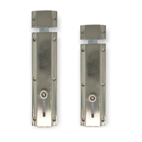 LOT DE 2 VERROUS DE PORTE À COULISSE SATINÉ BELLACASA