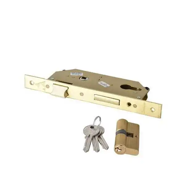 SERRURE ENCASTRABLE GRAND TROU JAUNE 242401 AHRAM