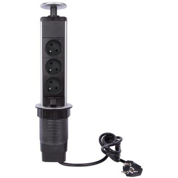 BLOC 3 PRISES ESCAMOTABLE PEREL