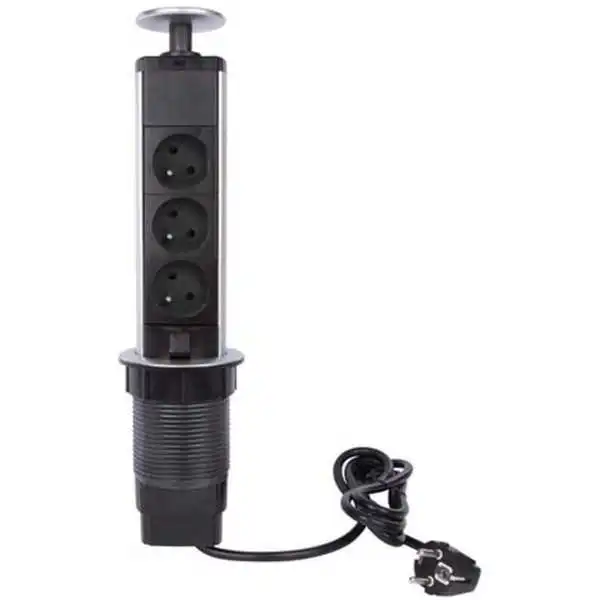 BLOC 3 PRISES ESCAMOTABLE PEREL