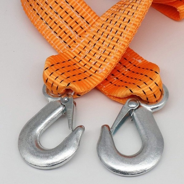 SANGLE DE REMORQUAGE EN NYLON AVEC 2 CROCHETS DE SECURITE 3T*4M