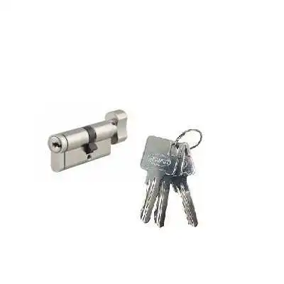 CYLINDRE CONDAMNATION À BOUTON À 3 CLÉS 60/30MM SEKURIT SEKURIT - 1