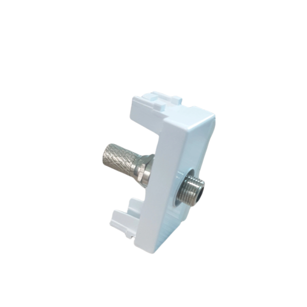 PRISE SATELLITE  TYPE F BLANC ALPHA