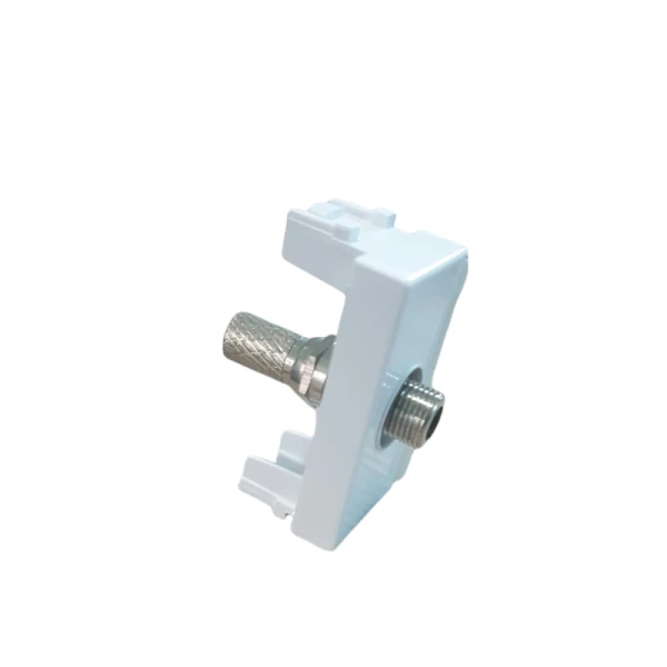 PRISE SATELLITE TYPE F BLANC ALPHA