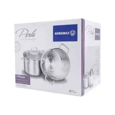 COUSCOUSSIER 6.9L INOX PERLA KORKMAZ KORKMAZ - 5