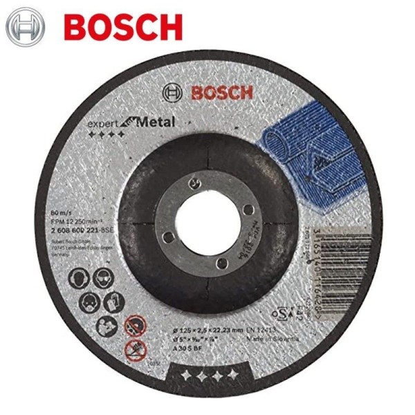 DISQUE À TRONÇONNER MÉTAL 125x2,5x22.23MM BOSCH