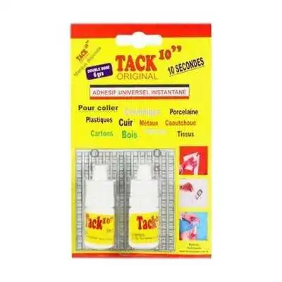 LOT DE 2 TUBES COLLE UNIVERSEL INSTANTANÉ 6GR TACK10 - 1