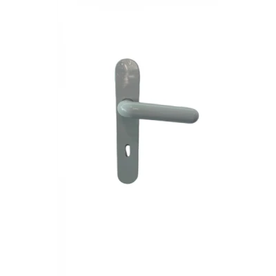 POIGNÉE DE PORTE EN PLASTIQUE PETIT TROU GRIS  - 2