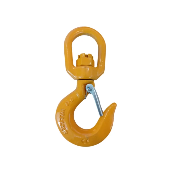 CROCHET Á ÉMERILLON AVEC LINGUET DE SÉCURITÉ DE 1 Á 12 TONNES