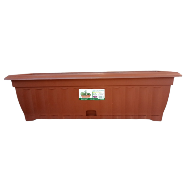 BAC Á PLANTE 60*20*18CM MARRON SOTUFAB PLAST