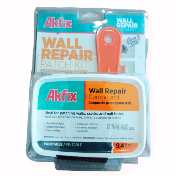 KIT MASTIC RÉPARATION MURALE AKFIX