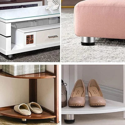 PIED DE MEUBLE ROND RÉGLABLE Ø50/60MM  - 3